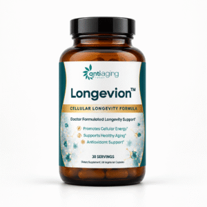 longevion bottle of longevity supplements